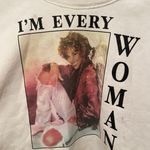 Whitney Houston I'm Every Woman Graphic Cropped Sweatshirt Womens chest 18 inches , length 19 inches 3 stains as seen in picture Multiple Photo 1