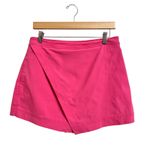 Cult Gaia Women's Alma Wrap Front Shorts In Blossom Pink Mini Skirt size L $318 Photo 1