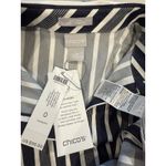 Chico's NEW  Shirt Womens Small No Iron Chic Stretch Workwear Quiet Luxury Career Photo 2