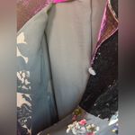 Soft Surroundings  Lisette Floral Velvet Burnout Chiffon Tunic Length Jacket M Photo 14