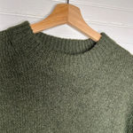 Topshop Women's Green Chunky Knit Mock Neck Oversized Sweater Size S US 4-6 Photo 6