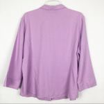 Sag Harbor  Vintage Lavender Button Down Blouse Size Large Photo 5