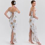 House Of CB  Isis Soft Blue Vintage Print Corset Maxi Size XS NWOT Photo 4