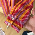 l*space L* Santa Cruz Tunic Button Down In Bondi Babe Stripe Size Small NWT Photo 3