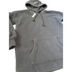 Madewell Resourced Oversize Fleece Bubble-Sleeve Hoodie Sweatshirt Coal Size XXS Photo 7