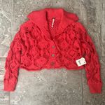 Free People Sedona Cardi in Guava Berry, Size XS New w/Tag Retail $128 Photo 7