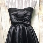 Black Bow Tie Mini Dress Size M Photo 3