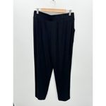 Happily Grey Pants Women Sz Medium Black Thermal Lounge Elastic Stretch Waist Photo 1