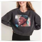 Chemistry  Tupac "Poetic Justice" cropped boxy-fit sweatshirt Size Small Photo 1