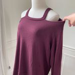 LNA Burgundy Cold Shoulder Super Soft Shirt 2X Photo 4