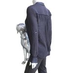 Vince  Silk Button Down Black White Red Long Sleeve Shirt Women's Size S Photo 1