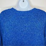 Old Navy  Rib Knit Trim Marled Sweater Crew Neck Royal Blue S Photo 9
