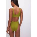 Good American  Womens Always Fits Monokini Swimsuit Chartrusse Green 00/0 XXS/XS Photo 2