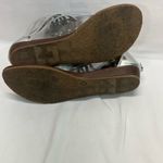 Palms  PAIGE GLADIATOR SILVER WEDGE SANDAL 7.5‎ TEARDROP CLEAR JEWELS STRAP Photo 9