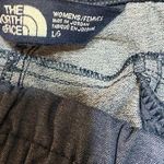 The North Face Aphrodite 2.0 Cropped Athletic Jogger Pants Blue Ruched Hem Sz L Photo 5