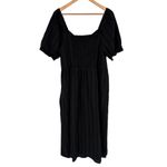 Disturbia Marcia Broderie Midaxi Dress in Black size 16 Puff Sleeve NWT Cotton Photo 8
