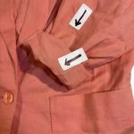 Counterparts Linen Blazer Coral Pink Button Front Career Jacket Size 8* Photo 11