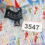 Eloquii  Tie‎ Shoulder Structured Midi Dress Blue Multicolored, 16 Photo 13