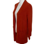 Madewell  Sweater Cardigan Kent in Coziest Yarn Wool Alpaca Blend Dark Orange XS Photo 2