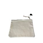 Ohio Makeup or Accessory Bag, State Of Ohio Pouch, cream canvas Zipper Close Black Photo 1