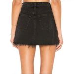 We The Free  Black Distressed Denim Mini Skirt‎ Photo 2