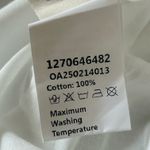 White Cotton Lace Trim Square Neck Dress XS New Photo 3