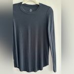 Aerie  Real Soft Black Ribbed Long Sleeve Tee, Size Small Photo 7