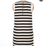 Everly  Black and White Striped Sleeveless Dress Photo 1