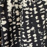 Banana Republic Women’s Sleeveless Ruffle Collar Shell Shirt Black & Tan M Photo 6