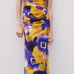 ZARA dress mesh open back violet casual summer vacation wedding party Photo 4