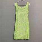 Yoana Baraschi  Neon Sequin Lace Overlay Slip Dress Size 2 Photo 5