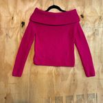 Old Navy SoSoft Off Shoulder Sweater Vivid Pink Berry Fine Sz XS Photo 1
