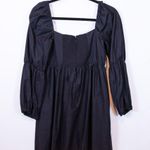 Reformation Michaela Cotton Poplin Square Neck Puff Sleeve Tiered Mini Dress 8 Photo 3