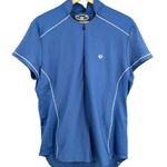 Pearl Izumi Women’s Cycling Jersey Blue Short Sleeve Half Zip Back Pockets XL Photo 0