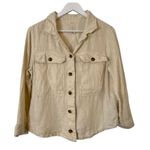 Joie  100% linen off white shacket glazer size M Photo 0