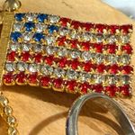 USA Jewelry Bundle: Fourth of July Vintage Fashion Ring, Earrings & Flag Pin Red Photo 12