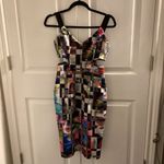 Milly Revolve Cubist Print cut out bodycon strappy mini Dress Multicolor sz 0 Photo 11