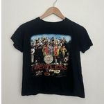 VTG The Beatles Sgt. Pepper's Lonely Hearts Club Band Tee Grunge Retro Rock S Black Photo 0