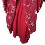 Francesca's Francesca’s Trixxi Ditsy Floral Puff Sleeve Mini Dress Size XL Red Cottagecore Photo 8
