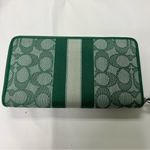 Dempsey Large Phone Wallet In Signature Jacquard With Stripe And Coach Pat Photo 1