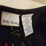 {S} Christmas Ornaments Sweater Vest Beaded Embroidered Holiday Season Black Photo 9