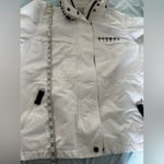 VTG 90’s Y2K LL Bean Jacket Womens L White Nautical Windbreaker Sailing Hooded. Size L Photo 3