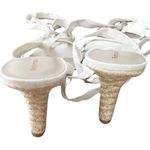 Reformation NEW Alessa Lace-up Espadrille Wedge Heels Sz 10 Photo 5