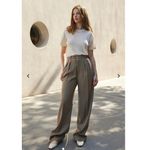 Sold Out NYC 100% Linen Cream The Linen Perfect Tee Shirt Top Size Small Photo 1