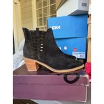 Bueno Womens Veronika Bootie Size EU 42 US 11 Black Suede Leather Ankle NIB Photo 1