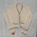 SheIn Cream Knitted Cardigan Sweater Photo 4
