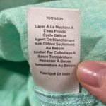 Talbots linen band collar popover cross dye bright green and yellow shirt size M Photo 10