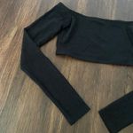 Early 2000's Whimsygoth Goth Grunge Black Glitter Off The Shoulder Crop Top S Photo 1