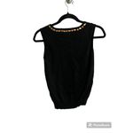 Cynthia Steffe  Beaded Black Sleeveless Stretch Blouse Photo 1