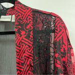 Chico's Chico’s size 1 Silk blend Open Front Kimono sequined sheer Top Photo 9
